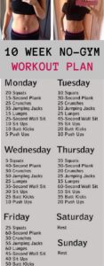 10 Week No-Gym Home Workout Plan