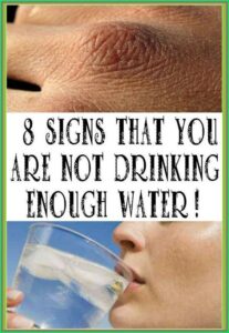 8 SYMPTOMS THAT THE BODY IS NOT GETTING ENOUGH WATER